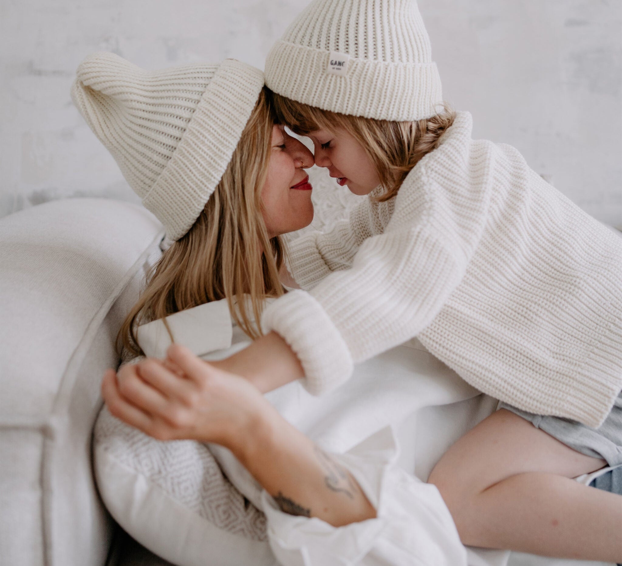 Merino Beanie Mama & Baby