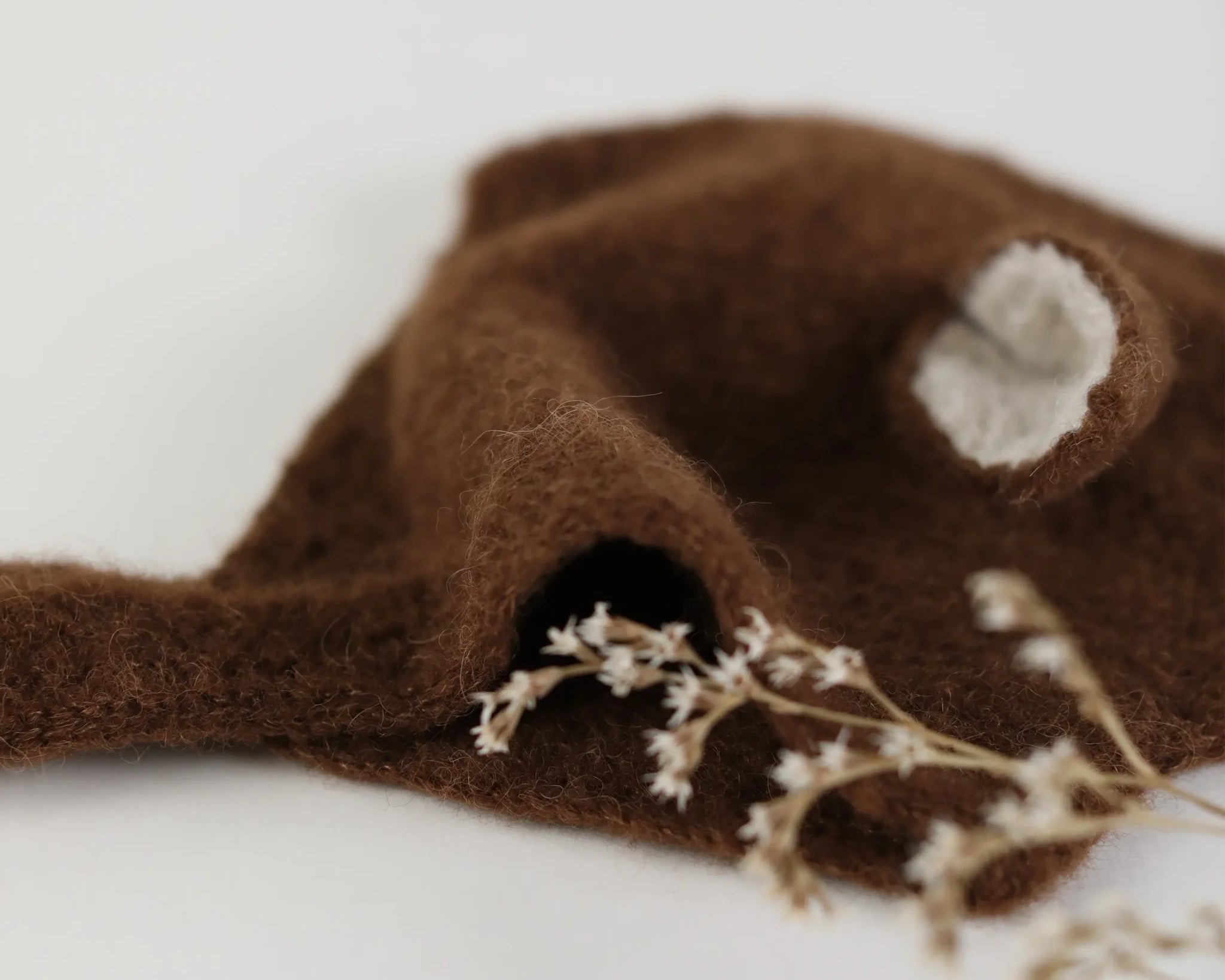 Fairy Hat Alpaca & Silk Choco