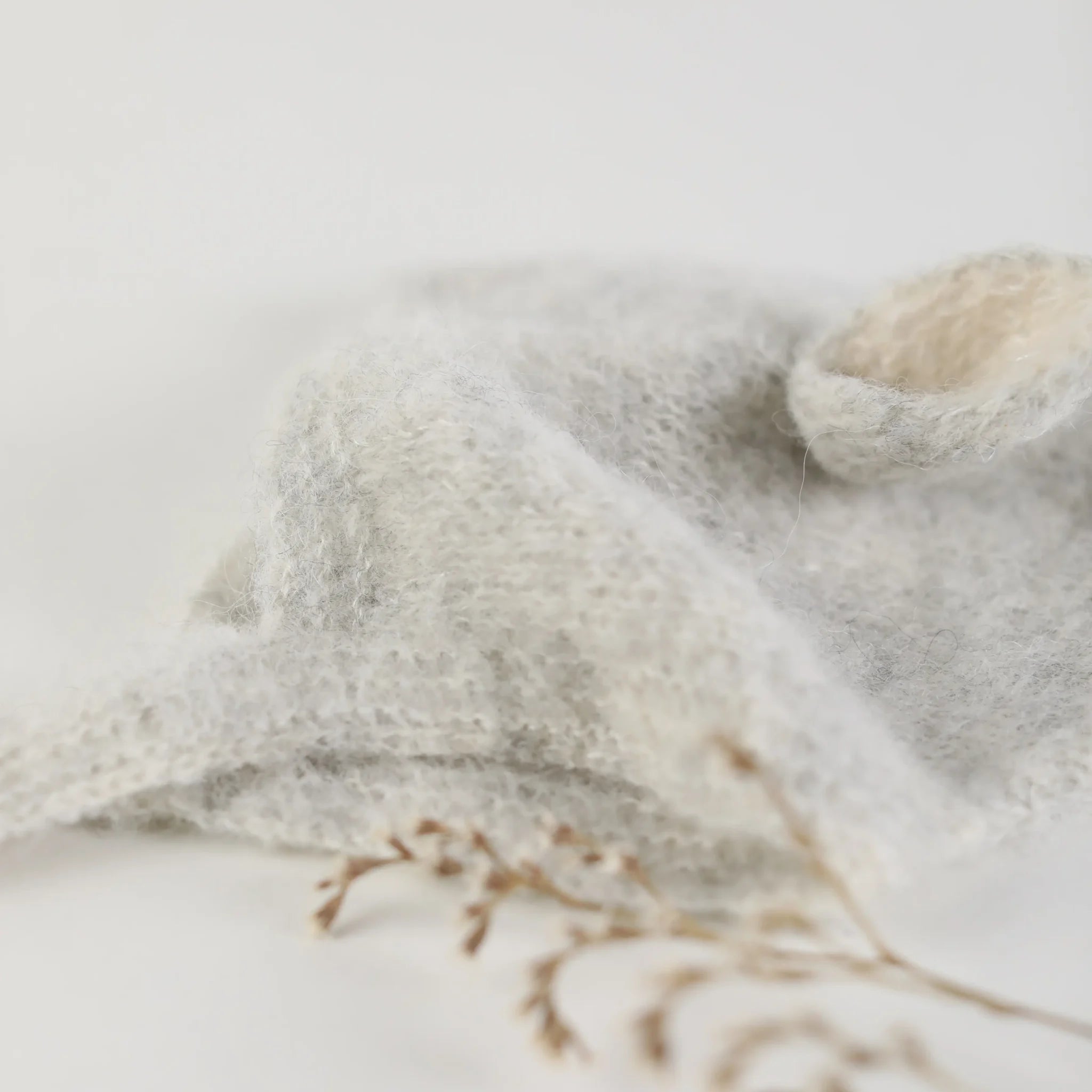 Fairy Hat Alpaca & Silk Pearl Gray