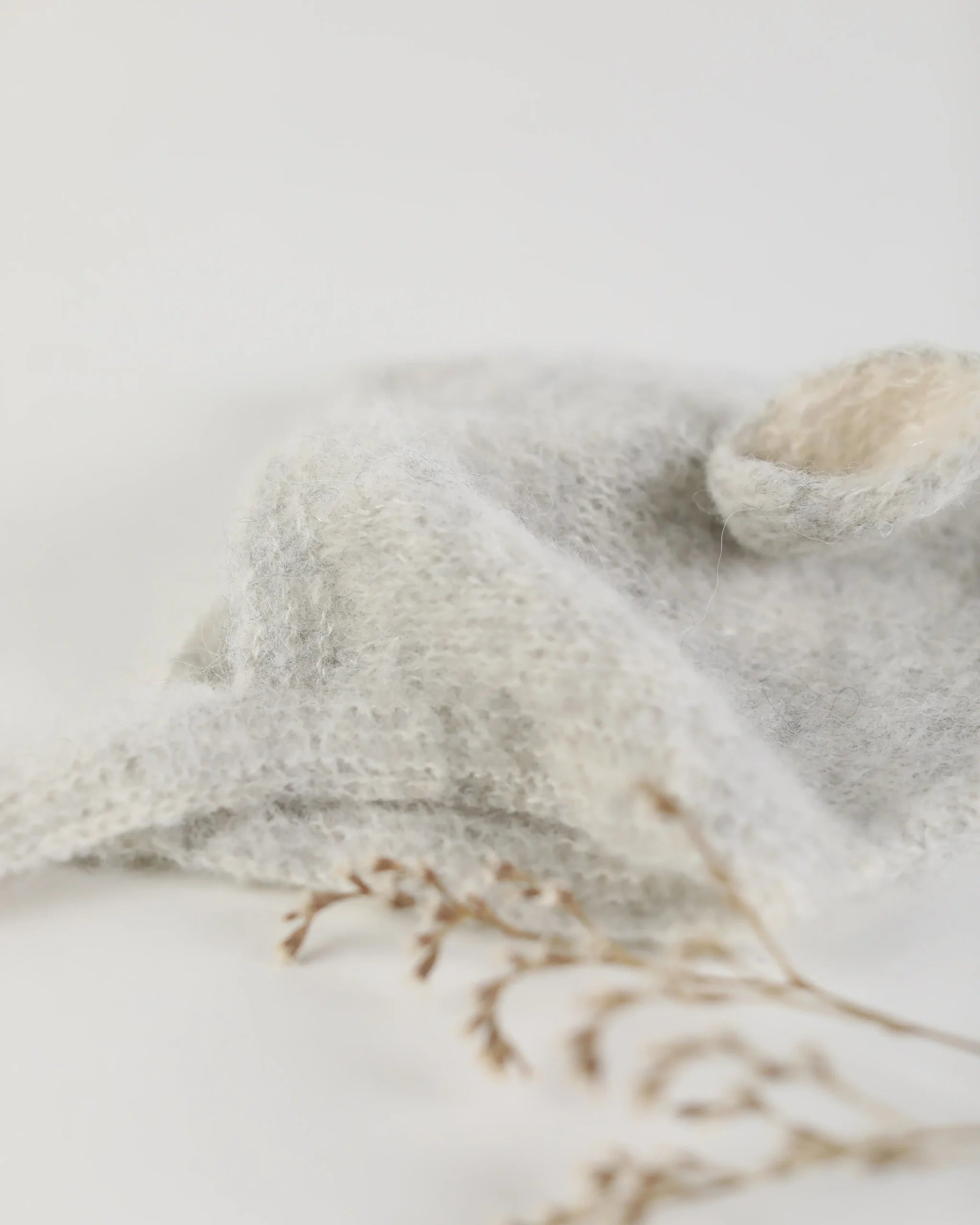 Fairy Hat Alpaca & Silk Pearl Gray