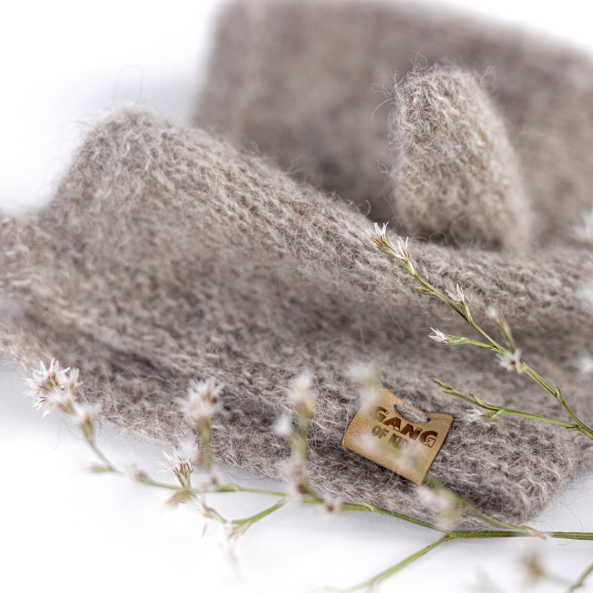 Fairy Hat Alpaca & Silk Light Gray