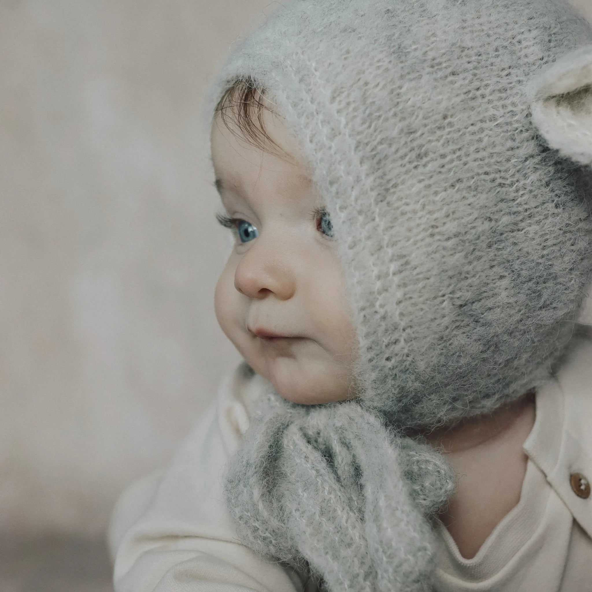 Fairy Hat Alpaca & Silk Pearl Gray