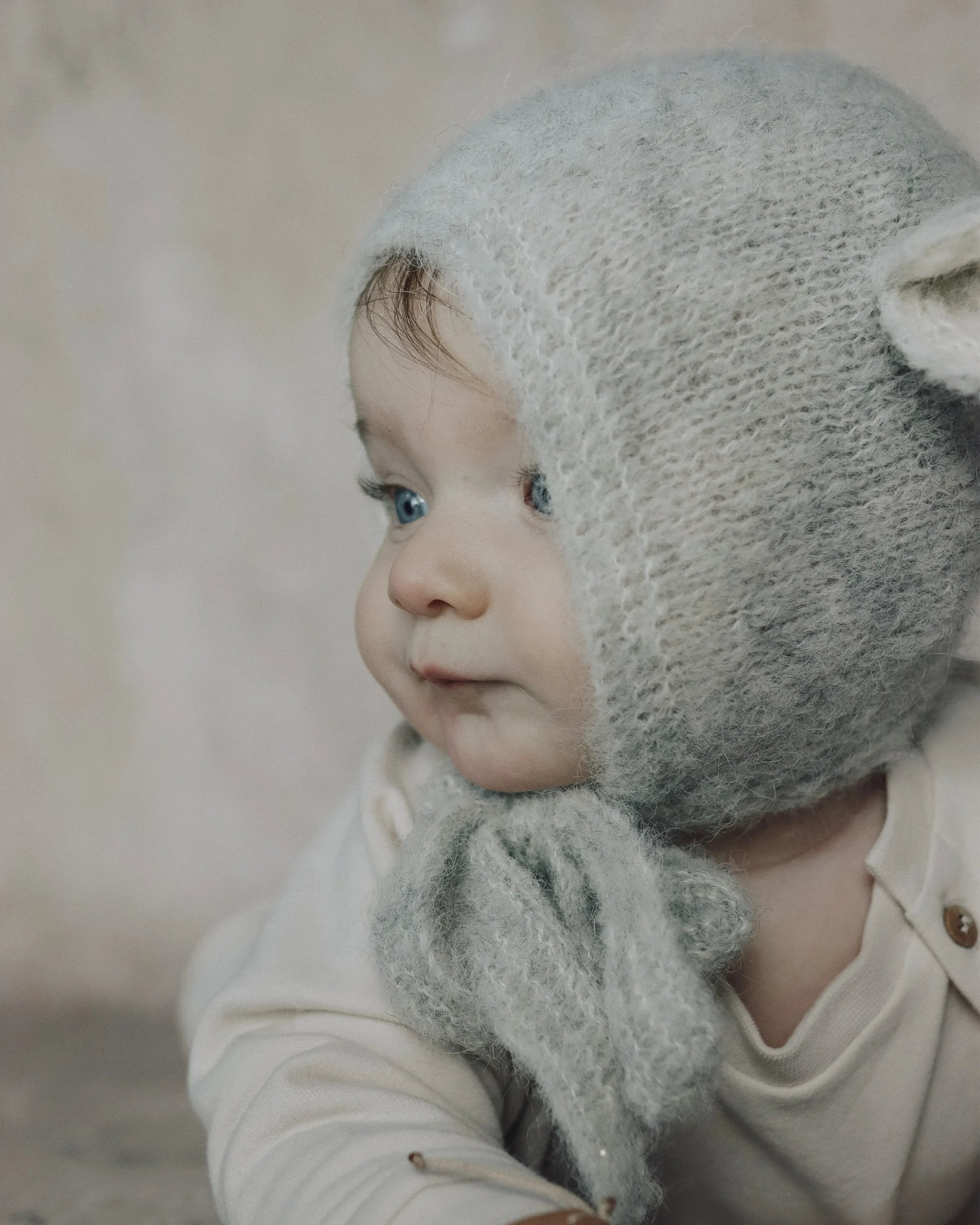 Fairy Hat Alpaca & Silk Pearl Gray