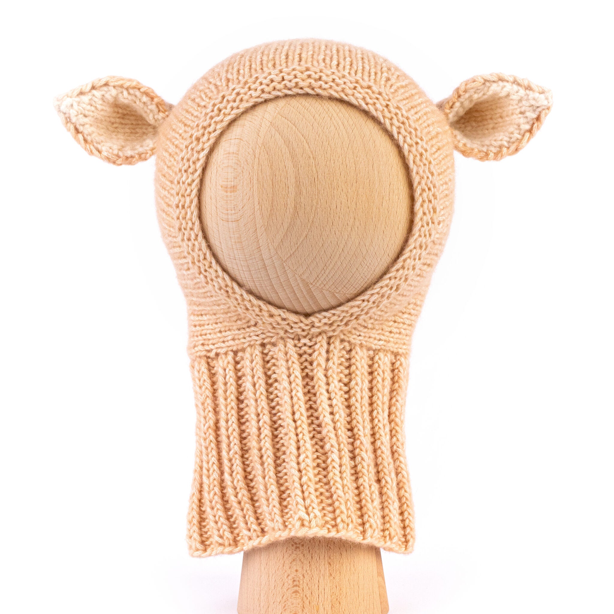 Fairy Balaclava Cotton & Merino Taupe