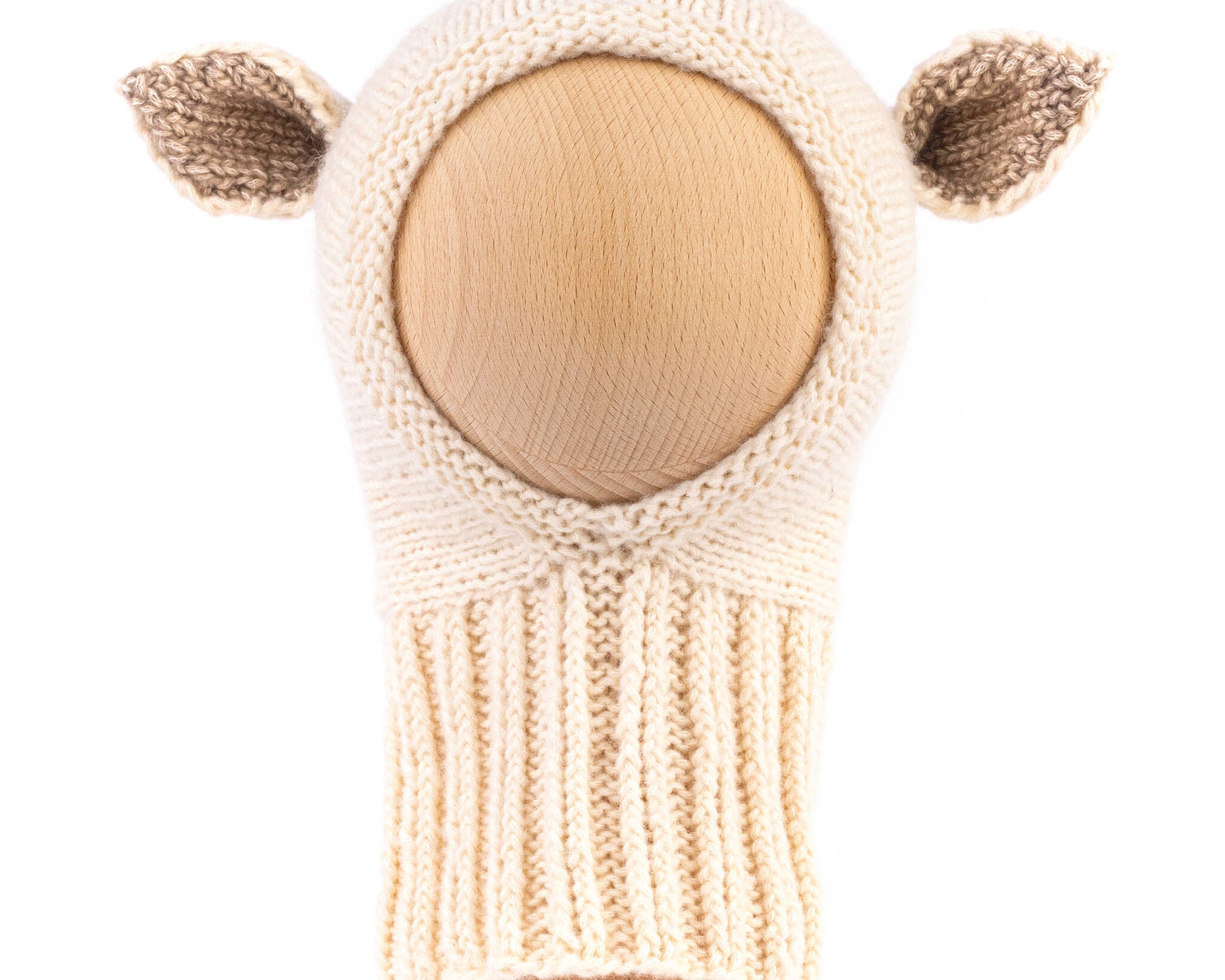 Fairy Balaclava Cotton & Merino Creme