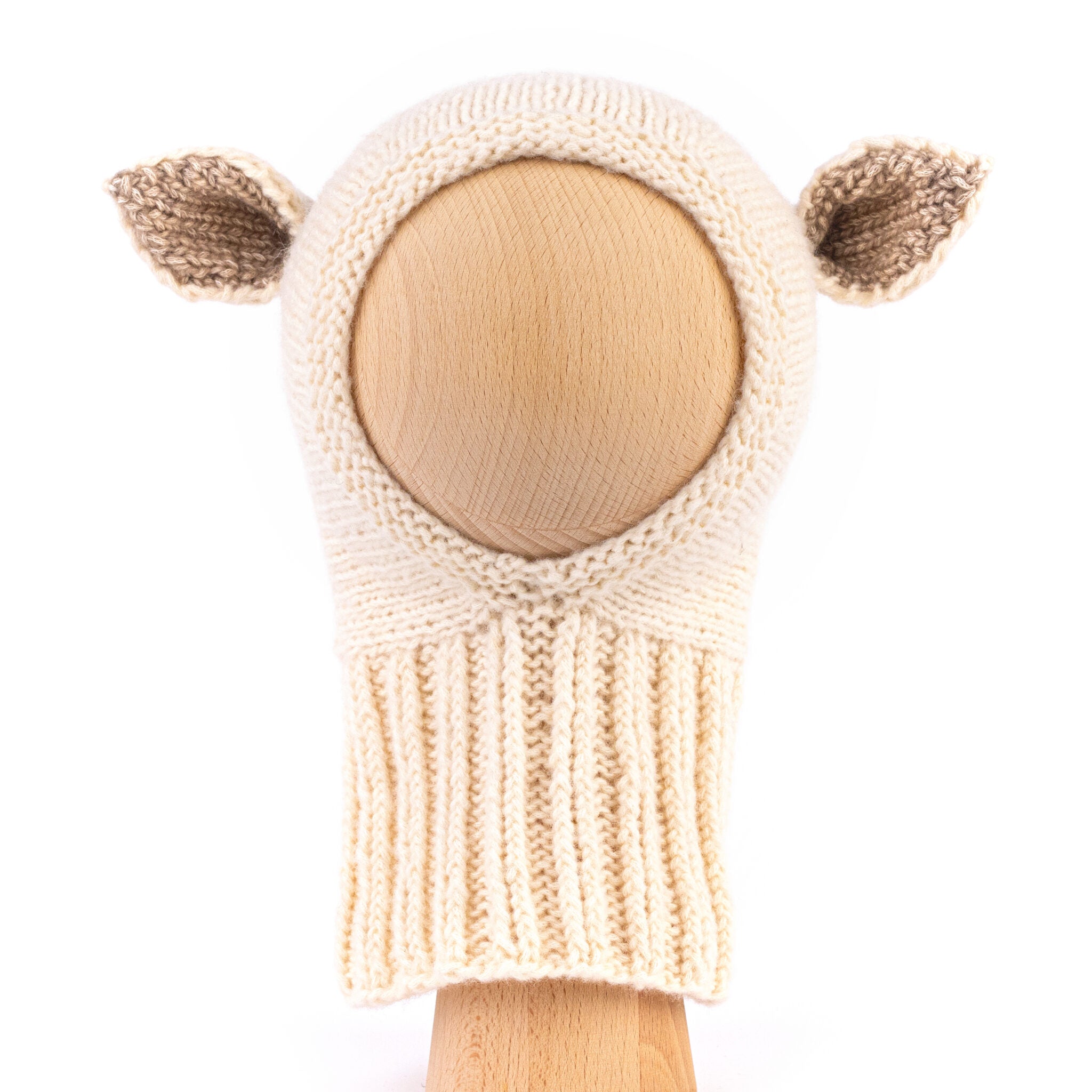 Fairy Balaclava Cotton & Merino Creme