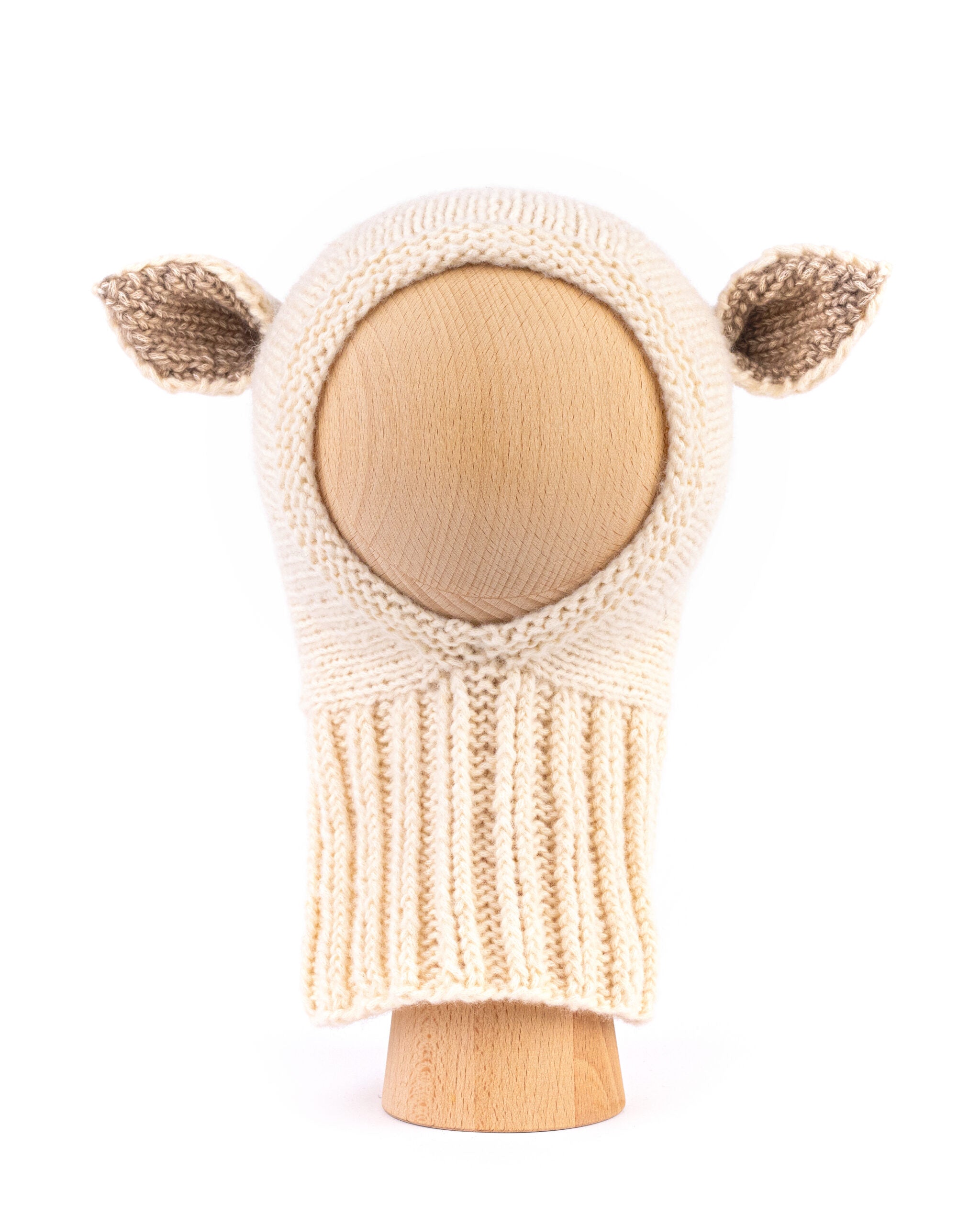 Fairy Balaclava Cotton & Merino Creme