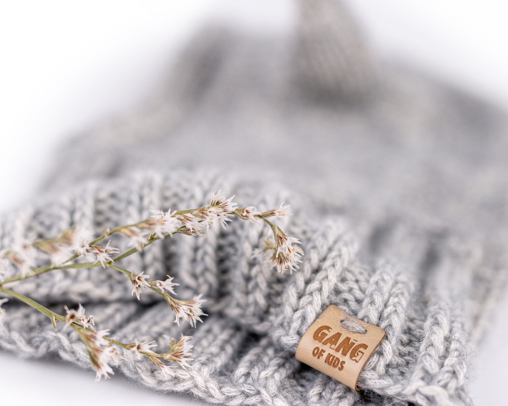 Fairy Balaclava Cotton & Merino Light Gray