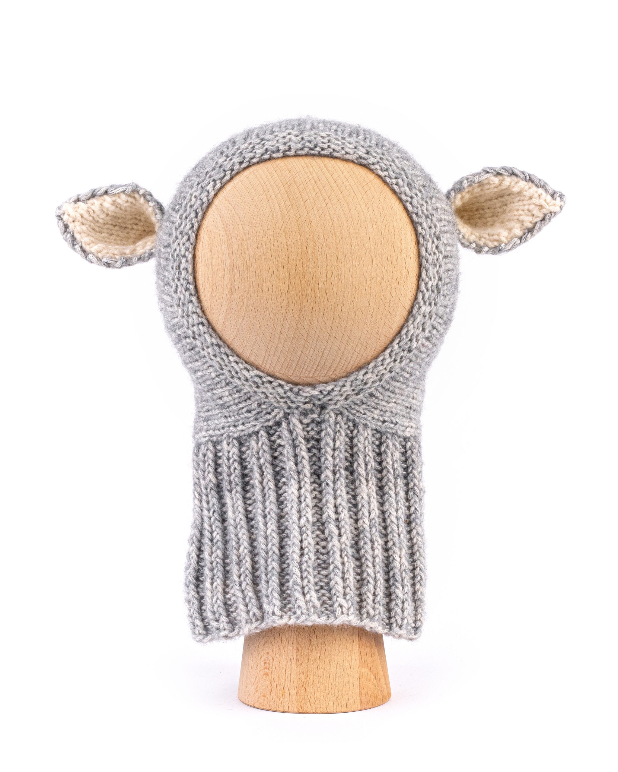 Fairy Balaclava Cotton & Merino Light Gray