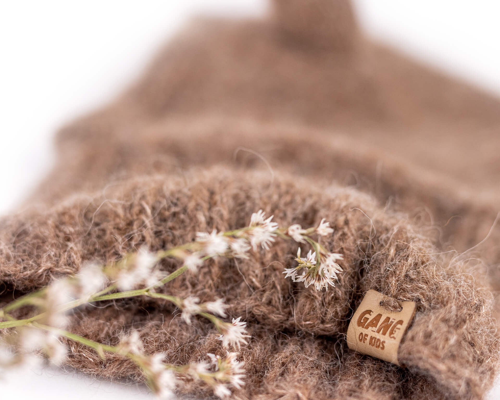 Fairy Balaclava Alpaca & Silk Dark Beige