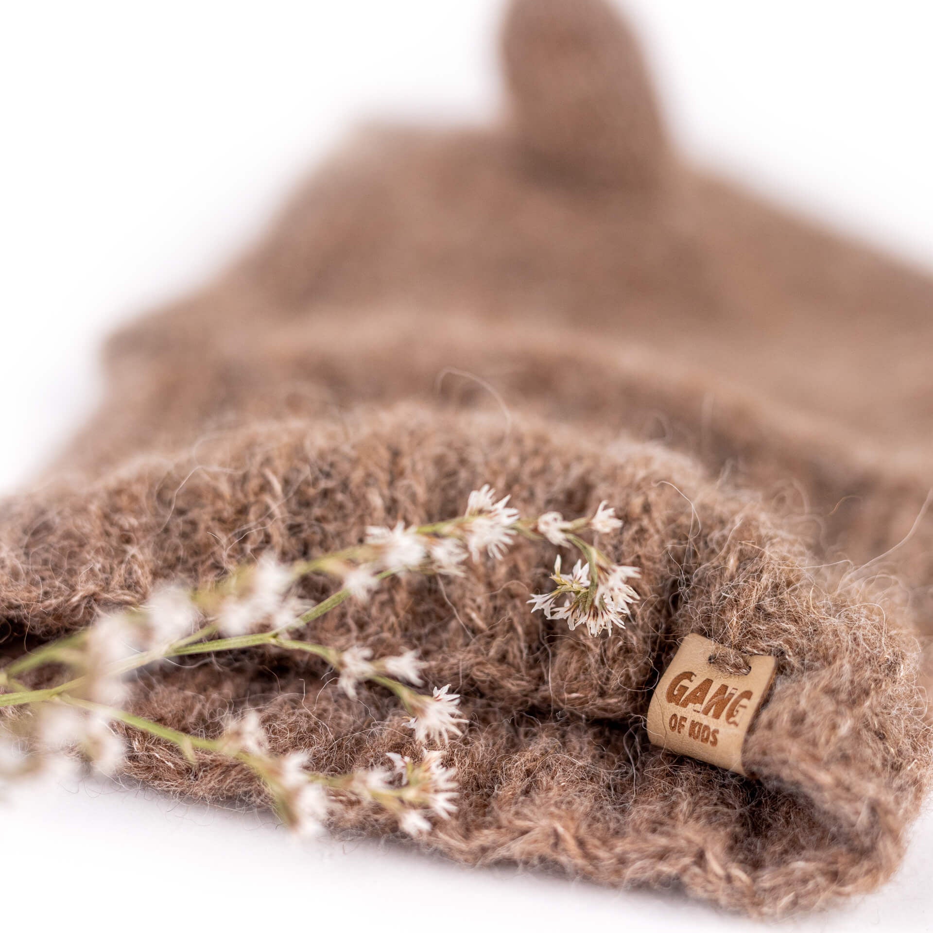 Fairy Balaclava Alpaca & Silk Dark Beige