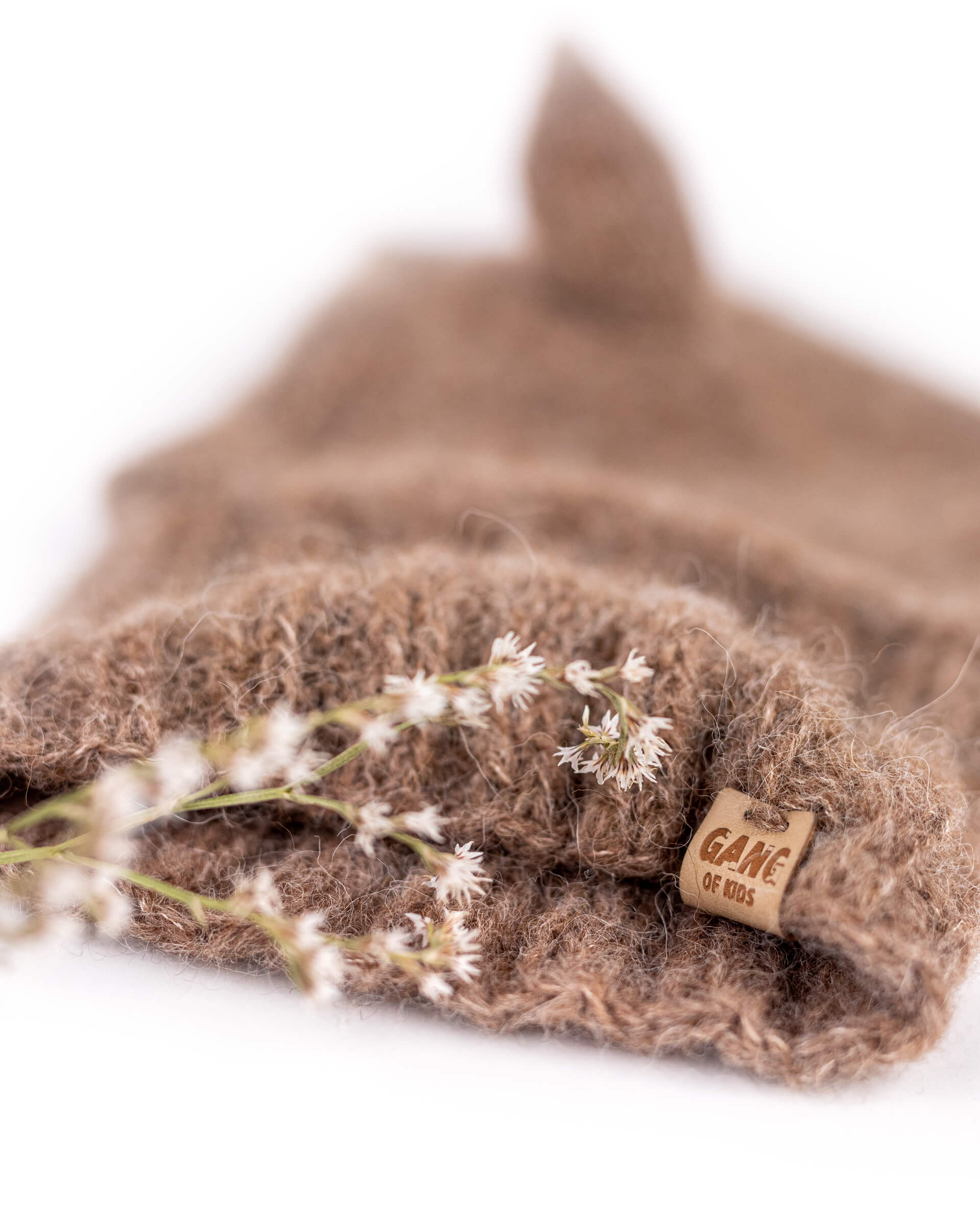 Fairy Balaclava Alpaca & Silk Dark Beige
