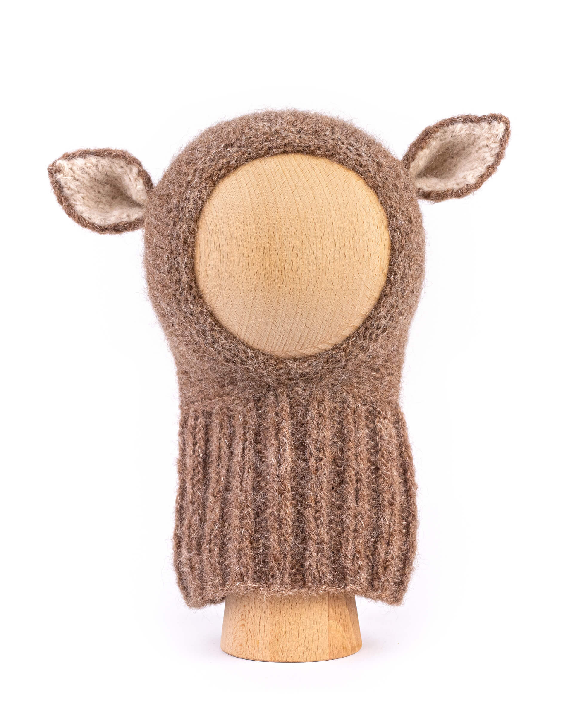 Fairy Balaclava Alpaca & Silk Dark Beige