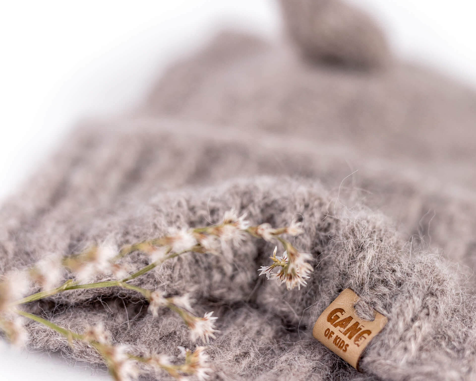 Fairy Balaclava Alpaca & Silk Light Gray