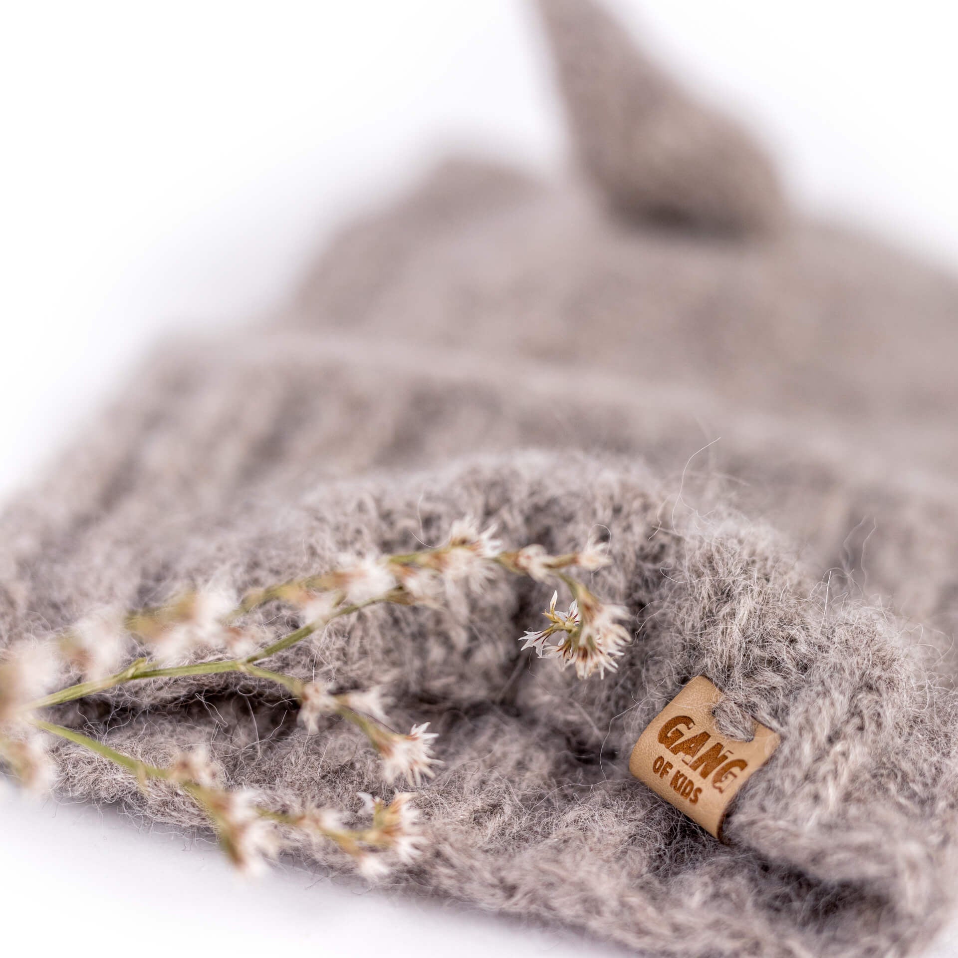 Fairy Balaclava Alpaca & Silk Light Gray
