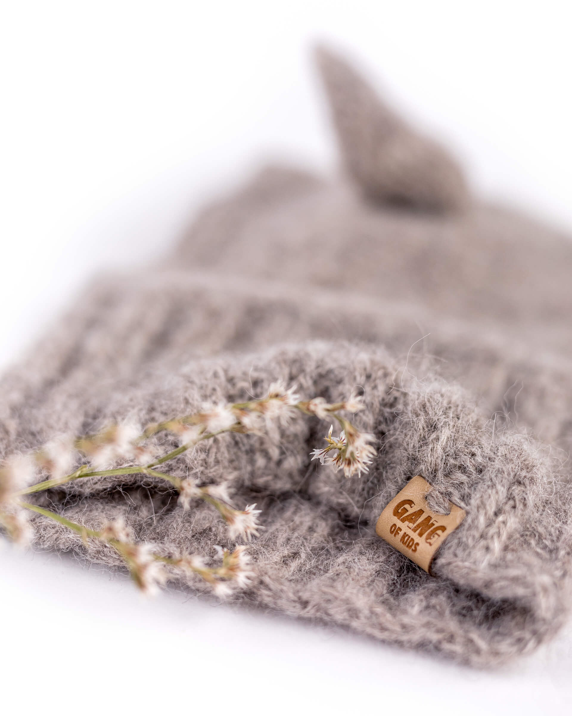 Fairy Balaclava Alpaca & Silk Light Gray