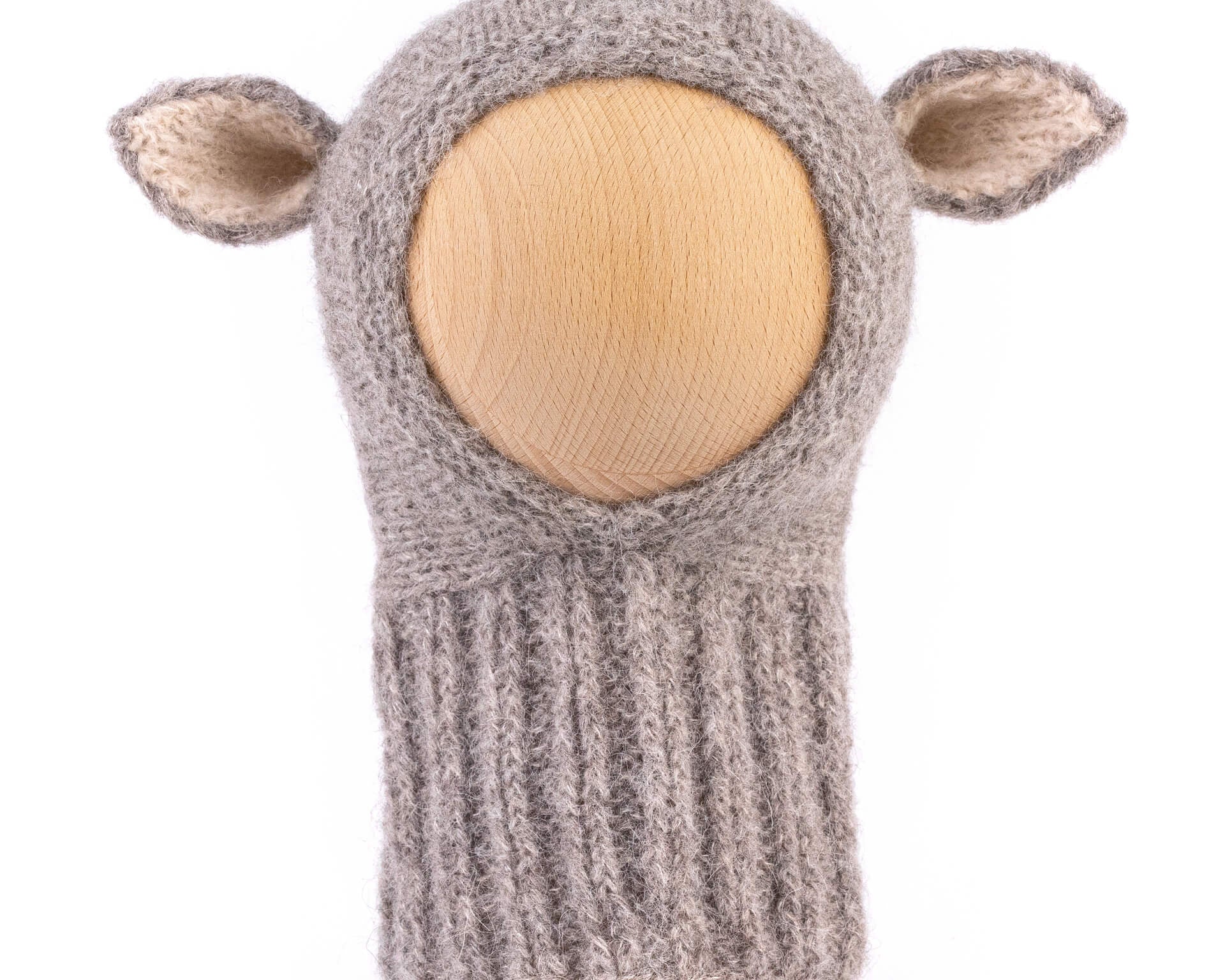 Fairy Balaclava Alpaca & Silk Light Gray