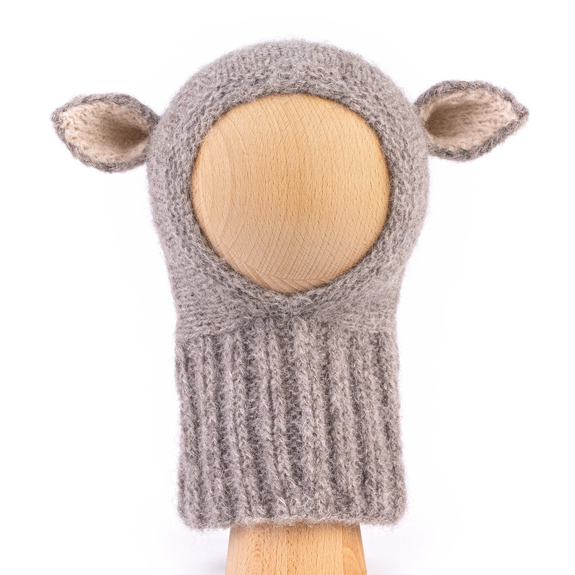 Fairy Balaclava Alpaca & Silk Light Gray