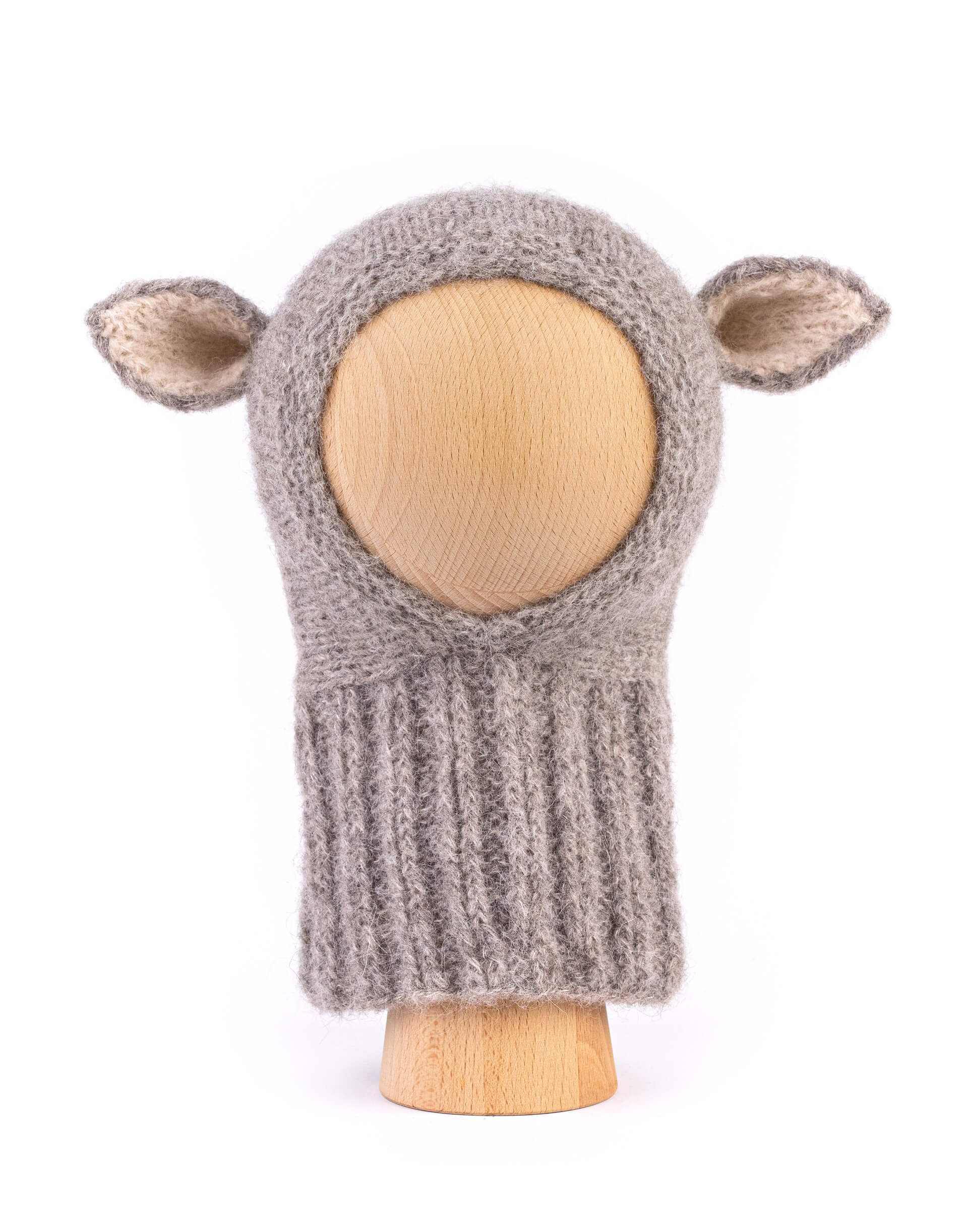 Fairy Balaclava Alpaca & Silk Light Gray
